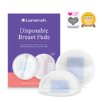Lansinoh Disposable Nursing Breast Pads - Prevent Leakage, Soft & Skin Friendly, Maximum Absorbency, Individually Wrapped for Convenience