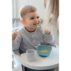 Beaba Silicone 4 Piece Baby Meal Set – Suction Plate, Suction Bowl, Anti-Slip Cup & 2nd Stage Spoon, Non-Slip, Unbreakable, Easy to Clean, BPA-Free Baby Feeding Set for Mess-Free Mealtime Essentials, 4M+
