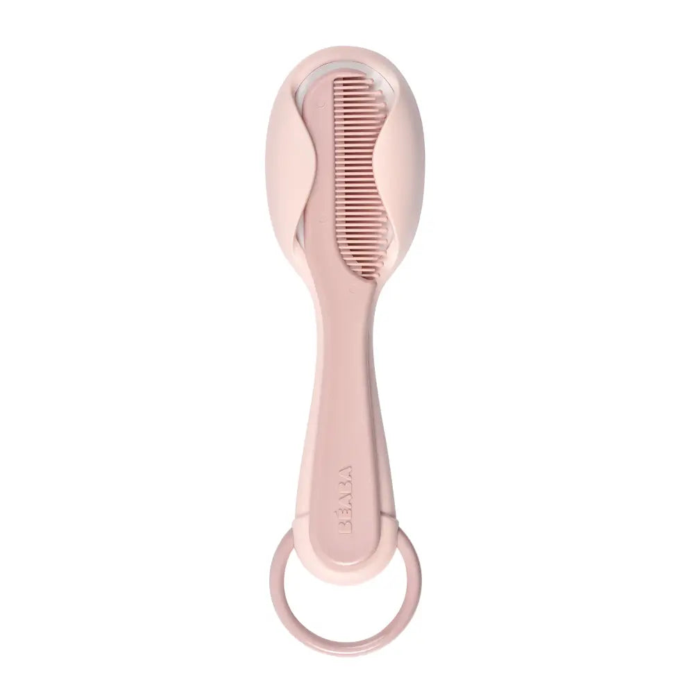 Beaba Baby Brush & Comb Set for Newborns & Toddlers, Soft Bristle Hair Brush & Gentle Comb with Ergonomic Easy-Grip Handles,Baby Grooming Kit & Hair Care Accessory, 0m+