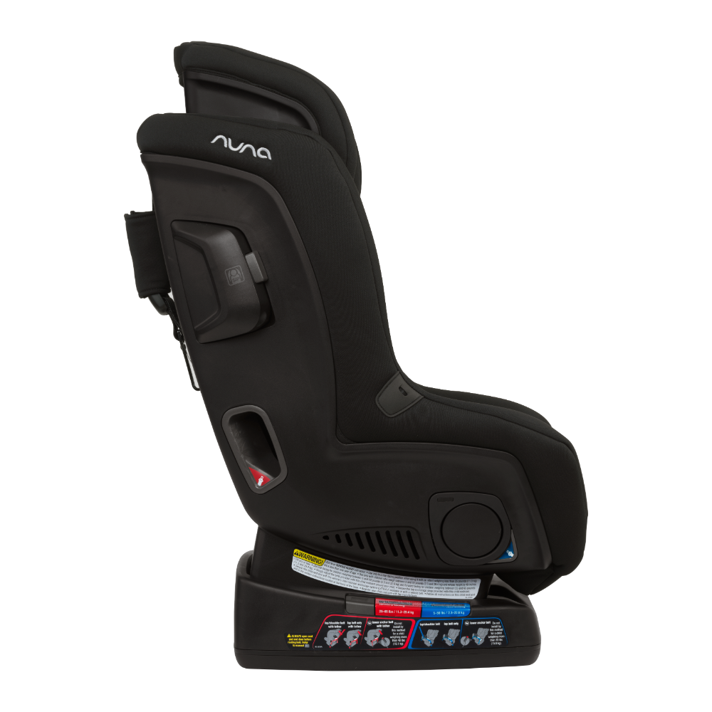 Nuna Rava Baby Car Seat-Convertible (Front & Rear Facing)-FAA Certified-10 Positions Recline-With Advanced Safety Technology-2 Years Warranty-For 0 to 7Y (Upto 30Kg) - Caviar