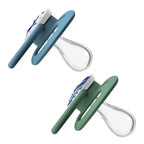 Dr. Brown's Advantage Pacifier, Stage 2, Glow in the Dark, Blue Nature, 2-Pack (PA22004-P4.R1)