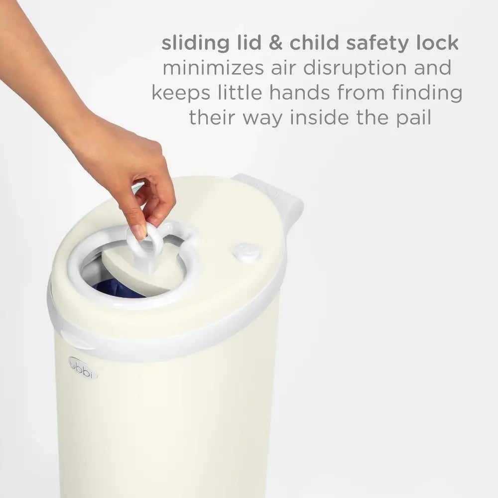 Ubbi Diaper Pail - Matte Ivory