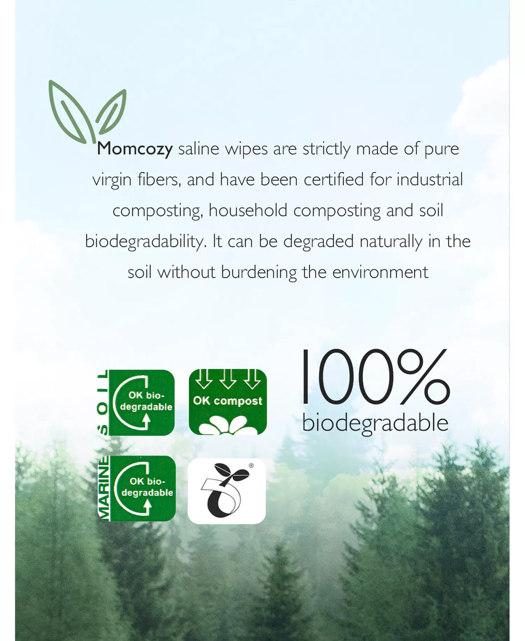 Momcozy Nose Saline Baby Wipes 30 Count (Pack of 6) – 0.9% Pure Saline, Hypoallergenic Biodegradable Wipes for Baby Nose, Face & Sensitive Skin, Unscented & Travel-Friendly