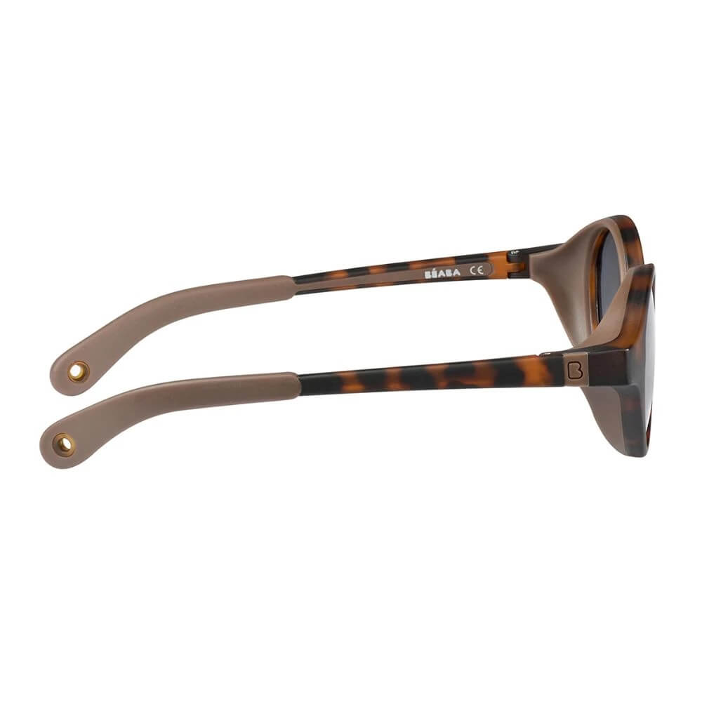 Beaba Kids Sunglasses - 9 months-4 years, Unbreakable Sunglasses for Kids, 100% UV Protection,Category 3 Sun Lens, Optimal Comfort, 360° Adjustable Ear Tips with Side Shields, 2-4 Years, Tortoise Shell