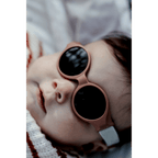 Beaba Newborn Sunglasses - 0-9 Months, Unbreakable Sunglasses for Infants, 100% UV Protection, CAT 4 Side Protection Optimal Comfort, Adjustable Elastic Headband, Birth - 9 Months