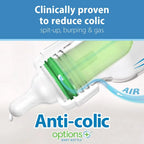 Dr. Brown's Natural Flow Anti-Colic Options+ Narrow Baby Bottle, 8 oz/250 ml, Pink, 1-Pack