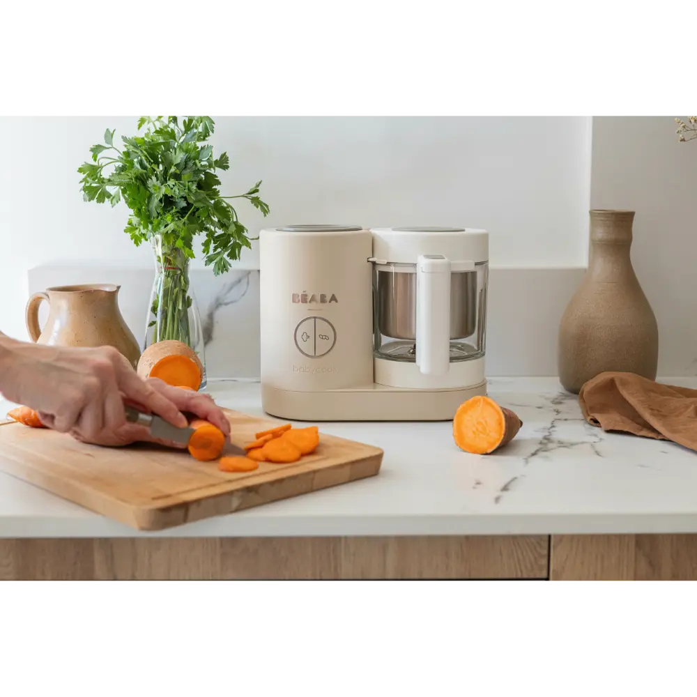 Beaba Babycook Neo-6 In 1 Baby Food Processor, Blender, Steamer, Cooker & Sterilizer, Portable Baby Food Cooker, Puree Maker and Warmer