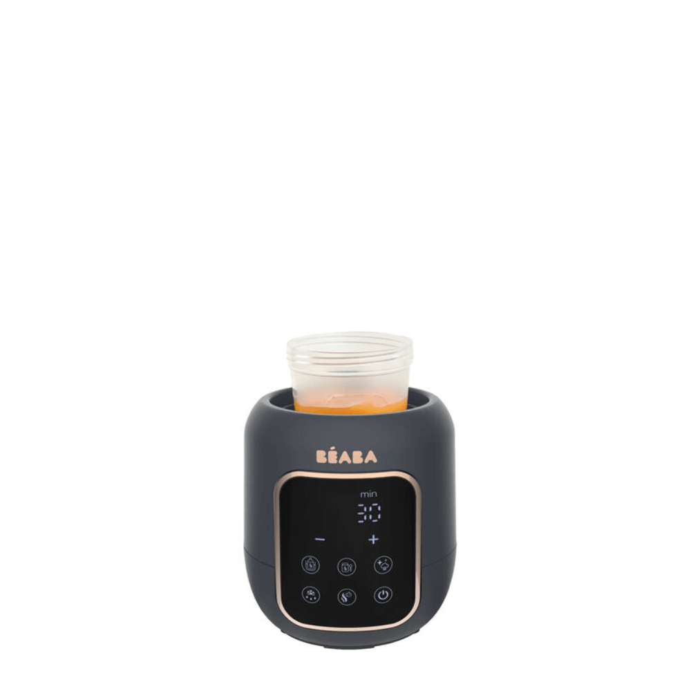 Beaba Multi Milk 5-in-1 Baby Bottle Warmer, Gentle Breast Milk Heating, Fast Steam Mode, Defrost & Baby Food Warmer with LED Display, Touch Screen & Adjustable Timer, Portable, 0m+