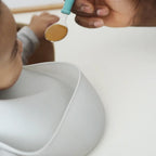 Beaba Silicone Waterproof Baby Feeding Bib with Food Catcher Pocket, BPA-Free, Easy to Clean, 4M+