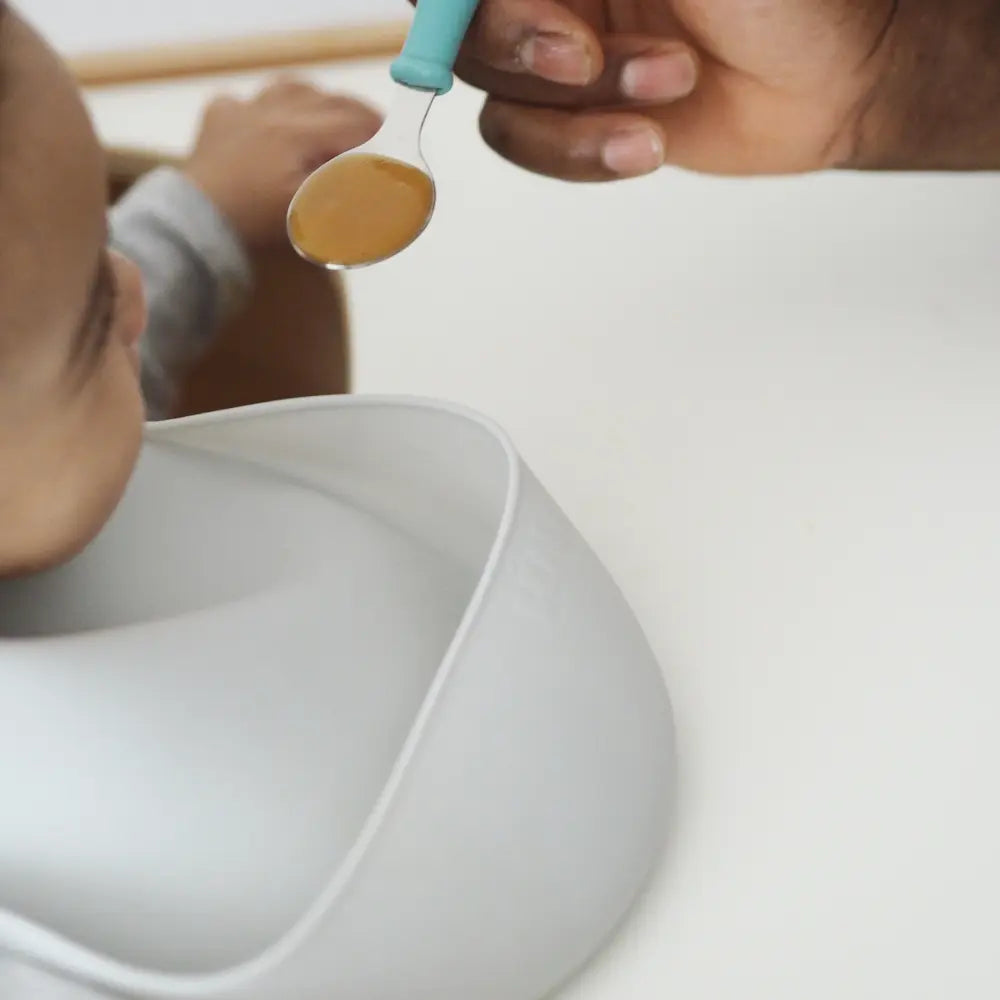 Beaba Silicone Waterproof Baby Feeding Bib with Food Catcher Pocket, BPA-Free, Easy to Clean, 4M+