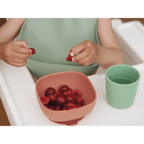Beaba Silicone 4 Piece Baby Meal Set – Suction Plate, Suction Bowl, Anti-Slip Cup & 2nd Stage Spoon, Non-Slip, Unbreakable, Easy to Clean, BPA-Free Baby Feeding Set for Mess-Free Mealtime Essentials, 4M+