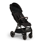 Nuna Trvl LX Cabin Friendly Stroller|Lightweight-Compact|One Hand Fold|Extendable Canopy|Big Rear Wheel|All Wheel Suspension|0 to 4Y (Upto 22Kg) - Caviar