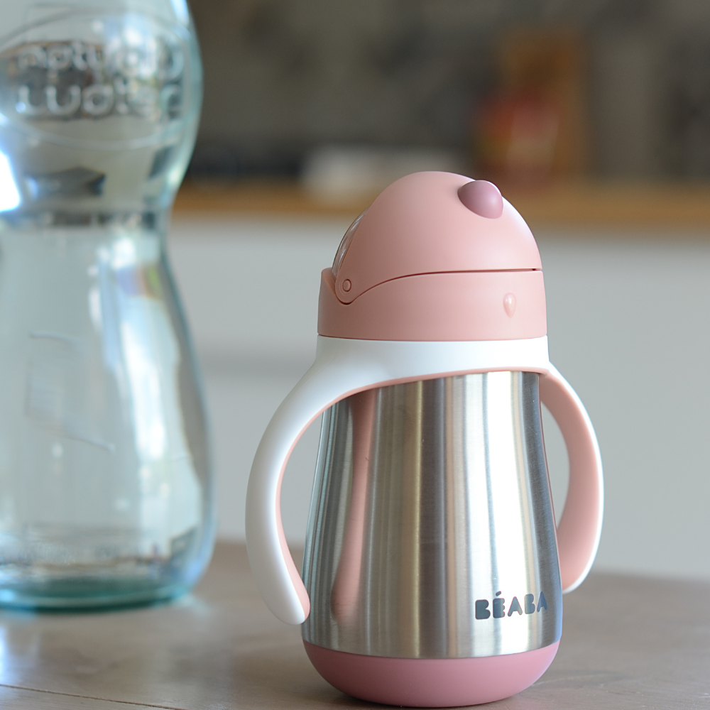 Beaba Stainless Steel Straw Cup - 250 ml