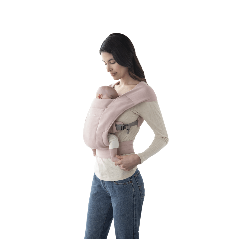 Ergobaby Embrace Newborn Baby Carrier, Soft, Cosy & Lightweight Newborn Ready Carrier, Ergonomic “M” Position, Padded Head & Neck Support, Adjustable Waistbelt & Cross Straps, 2 Carry Positions, Easy to Use, 3-11 Kgs, 0-12 Months