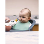 Beaba Silicone Waterproof Baby Feeding Bib with Food Catcher Pocket, BPA-Free, Easy to Clean, 4M+
