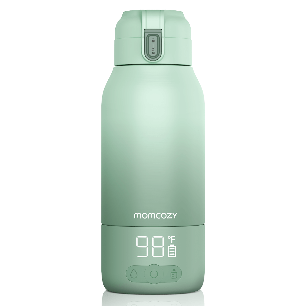 Momcozy Superfast Portable Breast Milk & Water Warmer – Fast Heating, Rechargeable & Travel-Friendly - Green