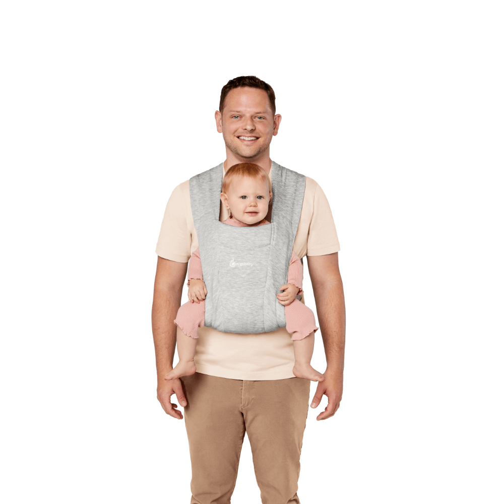Ergobaby Embrace Newborn Baby Carrier, Soft, Cosy & Lightweight Newborn Ready Carrier, Ergonomic “M” Position, Padded Head & Neck Support, Adjustable Waistbelt & Cross Straps, 2 Carry Positions, Easy to Use, 3-11 Kgs, 0-12 Months