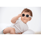 Beaba Newborn Sunglasses - 0-9 Months, Unbreakable Sunglasses for Infants, 100% UV Protection, CAT 4 Side Protection Optimal Comfort, Adjustable Elastic Headband, Birth - 9 Months