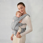 Ergobaby Omni Deluxe Baby Carrier, Lightweight Breathable Soft Mesh, Enhanced Lumbar Support, Adjustable Waistbelt & Cross Straps, Privacy Hood, 4 Carry Positions, 6 Storage Pockets, 3-20Kgs, 0 - 4 Years