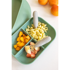 Beaba Set of 2 Stainless Steel Pre-Cutlery Set