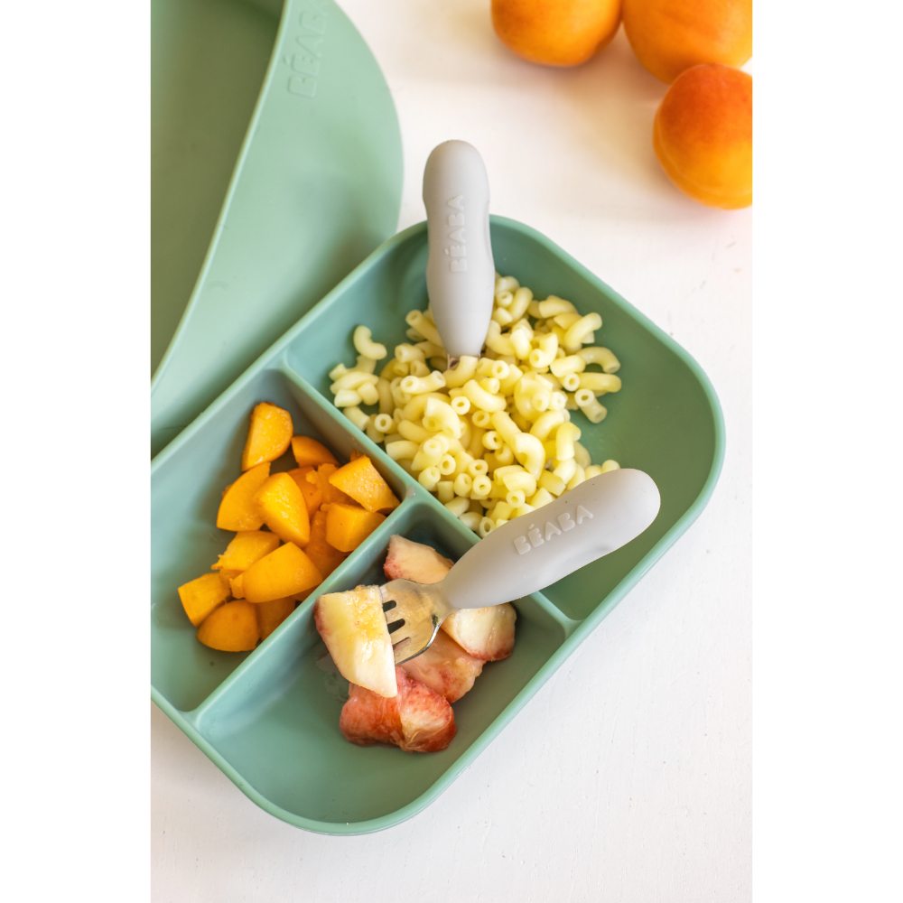 Beaba Set of 2 Stainless Steel Pre-Cutlery Set