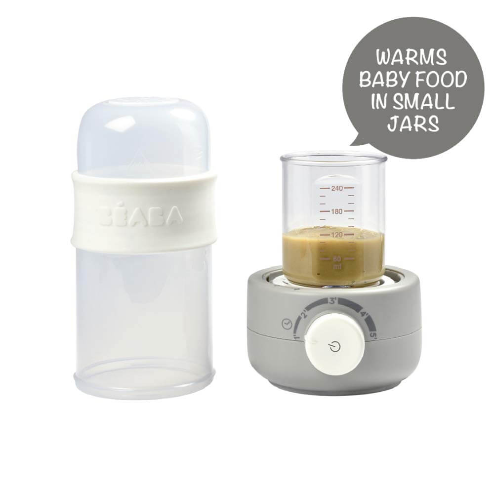 Beaba Baby Bottle Warmer, 3-in-1 Multifunctional, Ultra Fast, Portable, Travel Friendly, Reheats Milk, Baby Food, Compact Design , 0m+