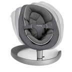 Nuna Leaf Grow Baby Bouncer|Sleek Design|Rock Solid Base with Motion Lock|3 Ergonomic Recline Positions|New Born to 60 kg - Granite
