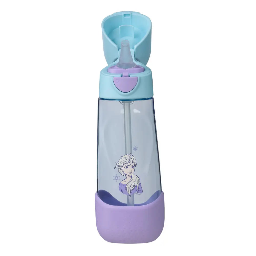 B.Box Disney Frozen Tritan Straw Water Bottle for Kids – 600ml, Durable & Spill-Proof, BPA-Free, Easy Grip Design – Multicolour
