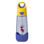 B.Box Marvel Spiderman Tritan Straw Water Bottle for Kids – 600ml, Durable & Spill-Proof, BPA-Free, Easy Grip Design – Multicolour