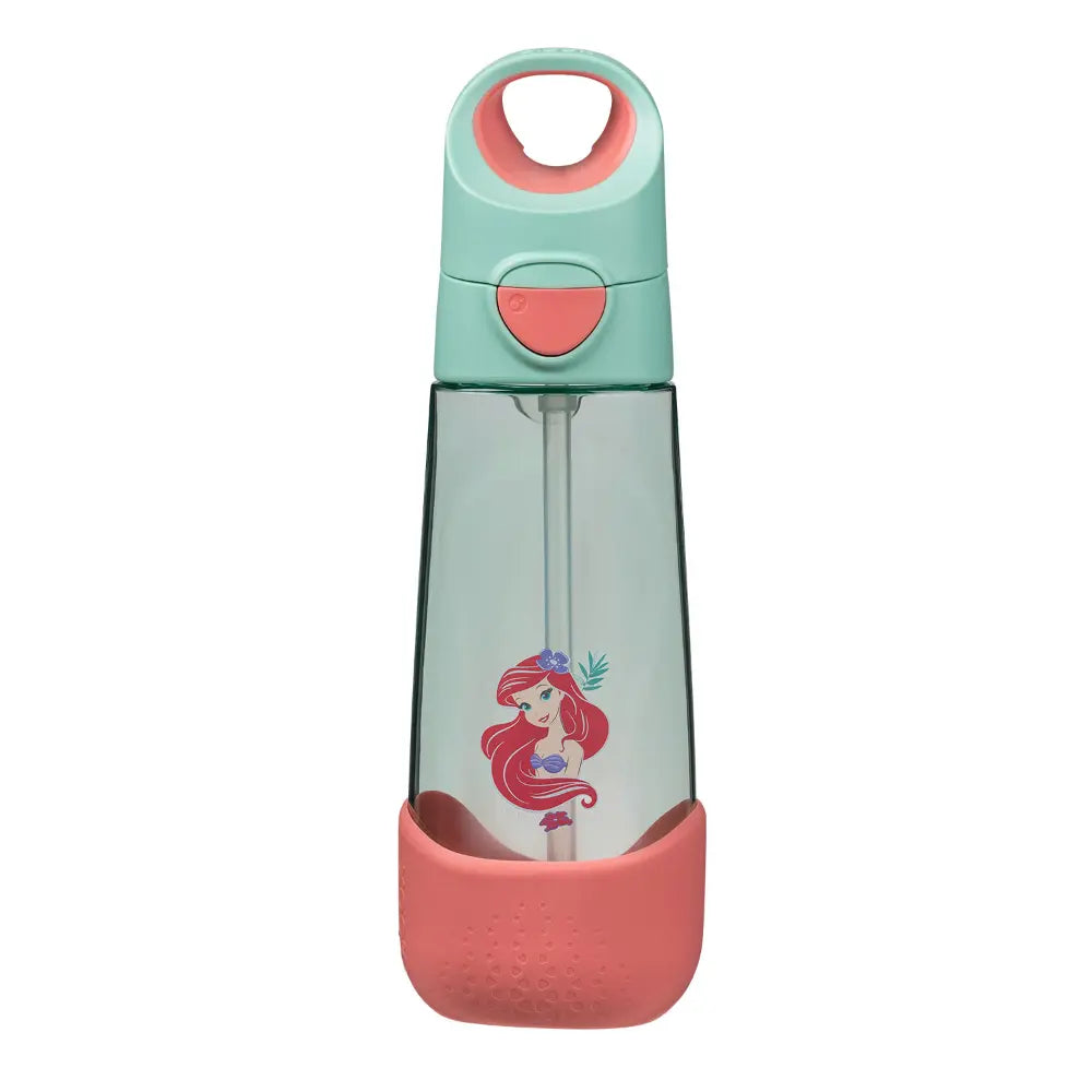B.Box Disney Little Mermaid Tritan Straw Water Bottle for Kids – 600ml, Durable & Spill-Proof, BPA-Free, Easy Grip Design – Multicolour