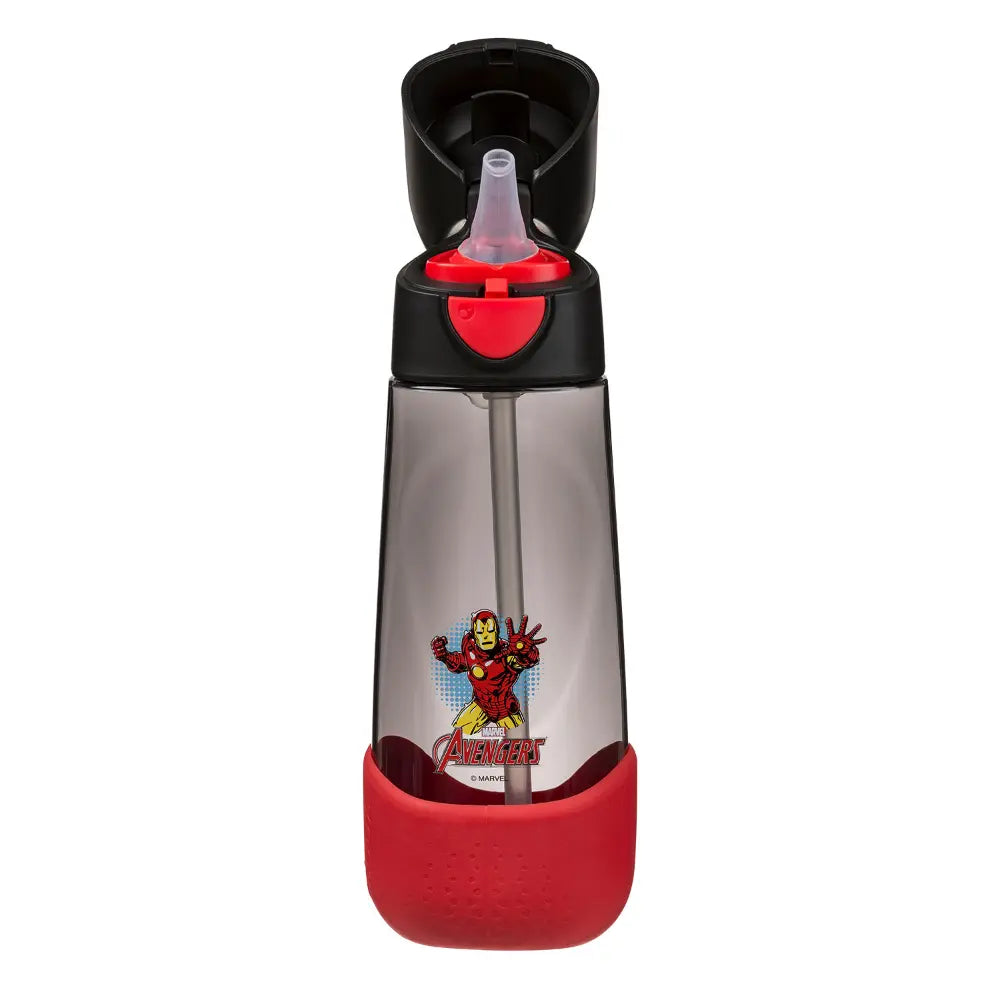 B.Box Avengers Tritan Straw Water Bottle for Kids – 600ml, Durable & Spill-Proof, BPA-Free, Easy Grip Design – Multicolour