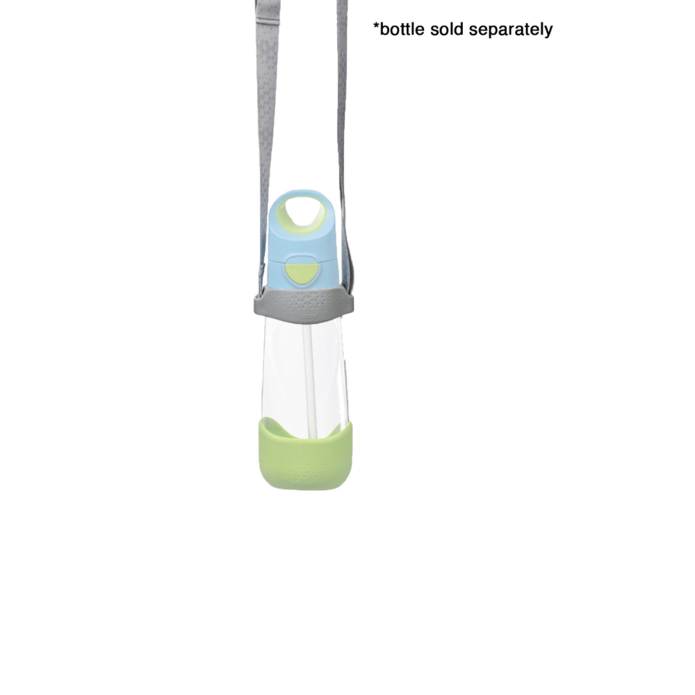 B.Box Bottle Carrier with Adjustable Strap – Durable & Machine Washable Recycled Materials - Cool Grey