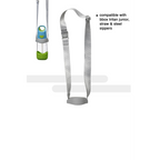 B.Box Bottle Carrier with Adjustable Strap – Durable & Machine Washable Recycled Materials - Cool Grey