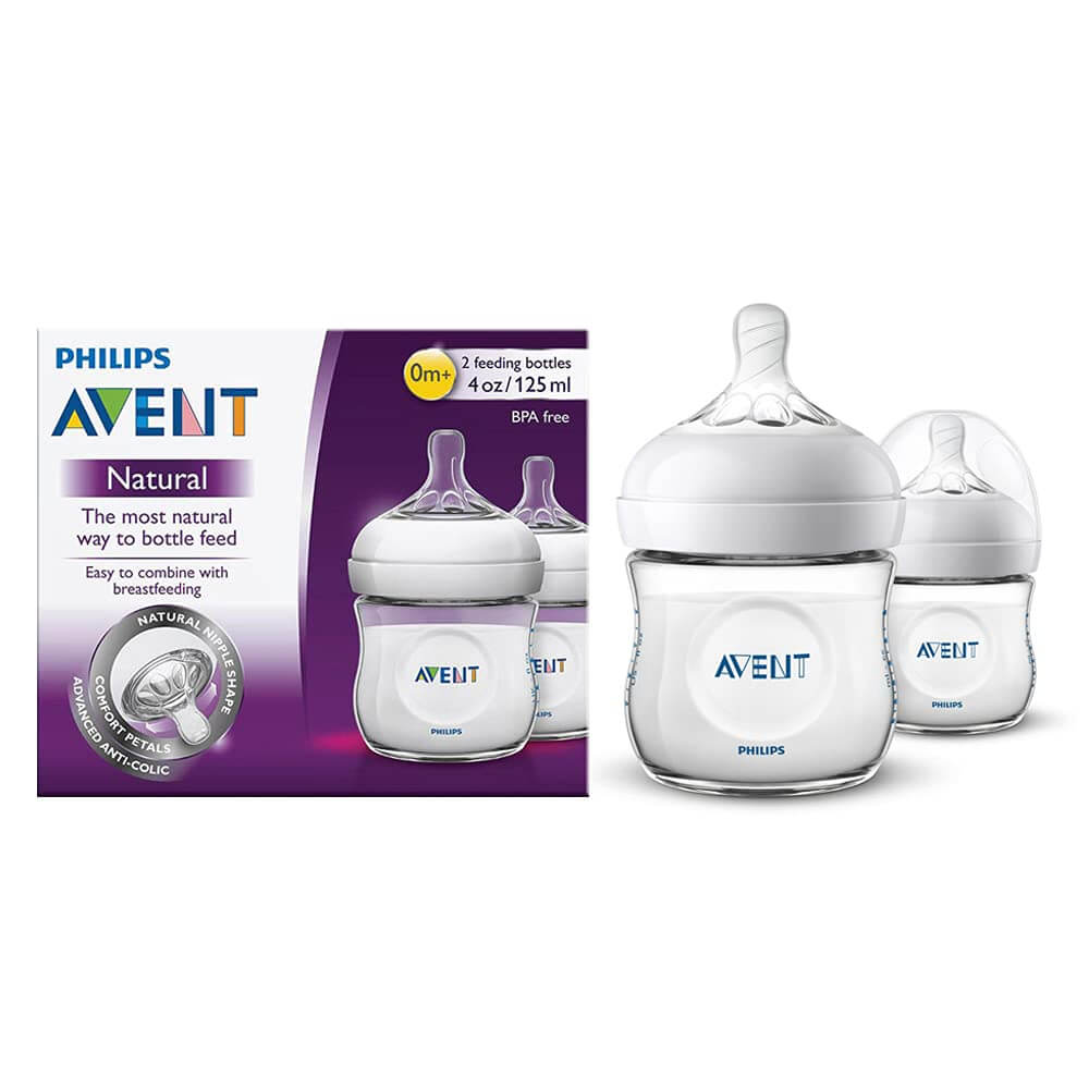 Philips Avent Natural Response Bottle BPA Free 125ml (Pack of 2)