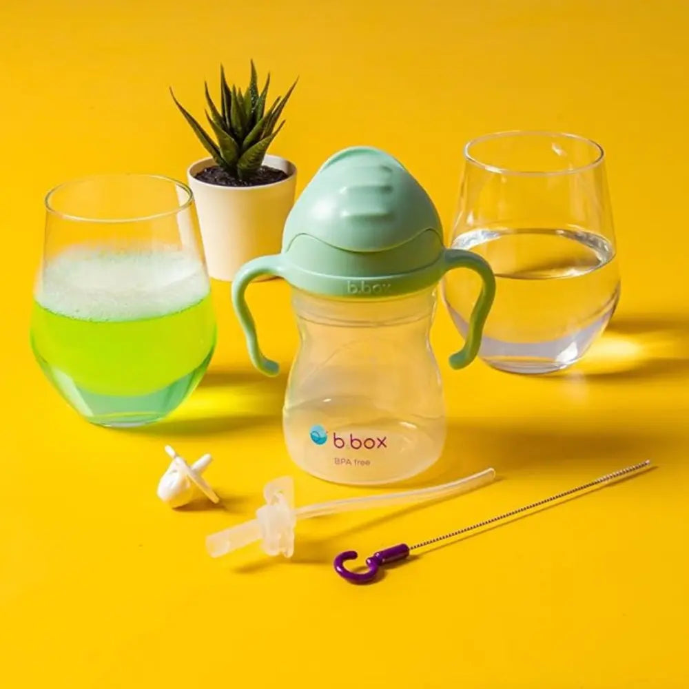 B.Box Sippy Cup Replacement Weighted Straws & Cleaner Brush