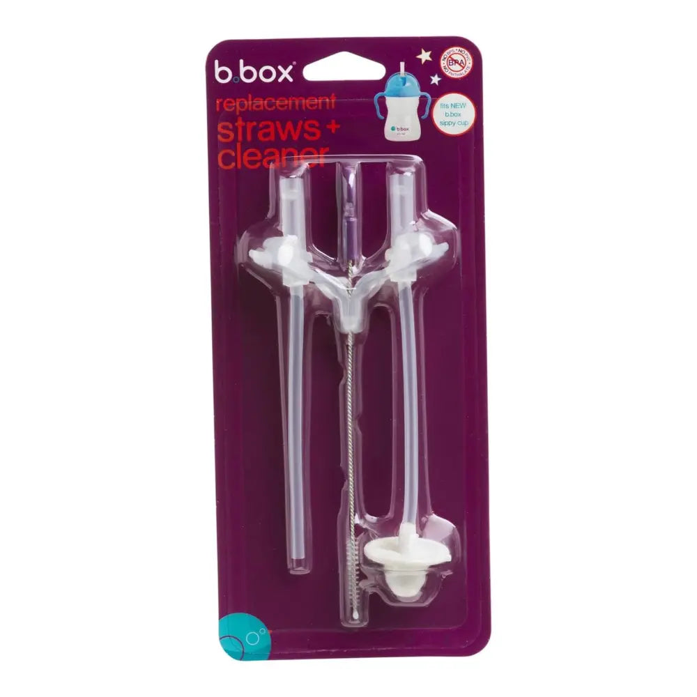 B.Box Sippy Cup Replacement Weighted Straws & Cleaner Brush