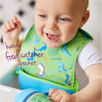 B.Box Travel Bib & Flexible Soft Bite Spoon Set