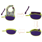 B.Box Travel Bib & Flexible Soft Bite Spoon Set