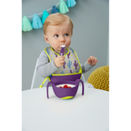 B.Box Travel Bib & Flexible Soft Bite Spoon Set