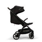 Nuna Trvl LX Cabin Friendly Stroller|Lightweight-Compact|One Hand Fold|Extendable Canopy|Big Rear Wheel|All Wheel Suspension|0 to 4Y (Upto 22Kg) - Caviar