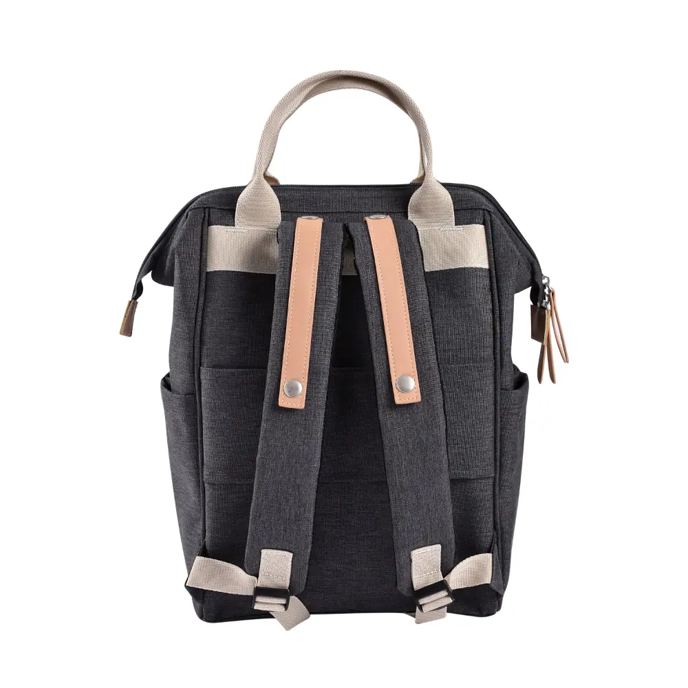 Beaba Wellington Diaper Bag – Stylish Backpack for Moms & Dads – Large Capacity Baby Bag with Changing Mat, Insulated Bottle Holder, Multiple Pockets, Durable, Water-Resistant – Travel & Everyday Use