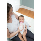 Dr. Brown's Natural Flow Anti-Colic Options+ Narrow Baby Bottle, 8 oz/250 ml, Pink, 1-Pack