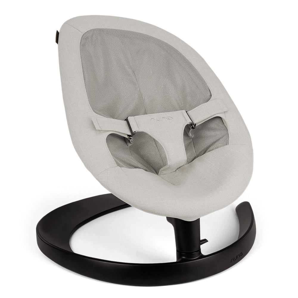 Nuna Leaf Grow Baby Bouncer|Sleek Design|Rock Solid Base with Motion Lock|3 Ergonomic Recline Positions|New Born to 60 kg - Driftwood