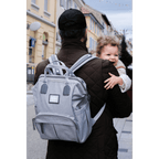 Beaba Wellington Diaper Bag – Stylish Backpack for Moms & Dads – Large Capacity Baby Bag with Changing Mat, Insulated Bottle Holder, Multiple Pockets, Durable, Water-Resistant – Travel & Everyday Use