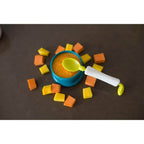 Beaba 360° Training Spoon - Short and Round Rotating Handle for Toddlers and Kids, Handle Lock, Genltle on Gums, Training Spoon, 8m+