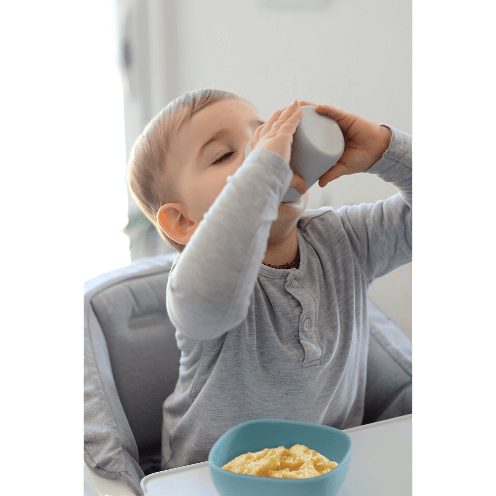 Beaba Silicone 4 Piece Baby Meal Set – Suction Plate, Suction Bowl, Anti-Slip Cup & 2nd Stage Spoon, Non-Slip, Unbreakable, Easy to Clean, BPA-Free Baby Feeding Set for Mess-Free Mealtime Essentials, 4M+