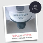 Beaba Bib Expresso Bottle Preparer and Warmer for Baby and Children - Single Handed Fast Preparation - Adjustable Temperature