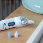 Beaba Tomydoo Electric Baby Nasal Aspirator for Newborns & Toddlers, Fast & Gentle Congestion Reliever, Multiple Easy-to- Clean Tips & Removable Head, Suitable from Birth Onwards