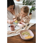 Beaba Silicone 4 Piece Baby Meal Set – Suction Plate, Suction Bowl, Anti-Slip Cup & 2nd Stage Spoon, Non-Slip, Unbreakable, Ergonomic Design, Easy to Clean, BPA-Free Baby Feeding Set for Mess-Free Mealtime Essentials, 4M+