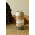 Beaba Stacked Formula Container - Airtight Multifunctional Storage Container for Storing Milk Powder and Baby Food, 4 Interchangeable Compartments, Microwave Safe, Travel Friendly